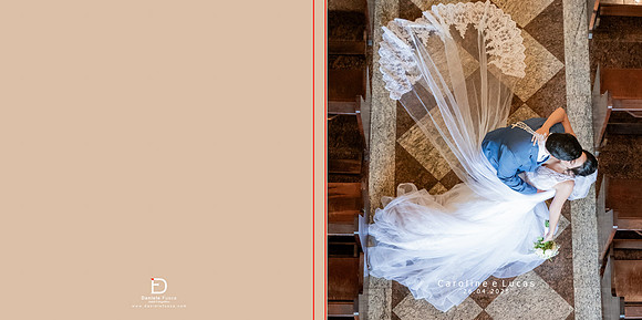 Capa Magazine - Caroline e Lucas - Casamento